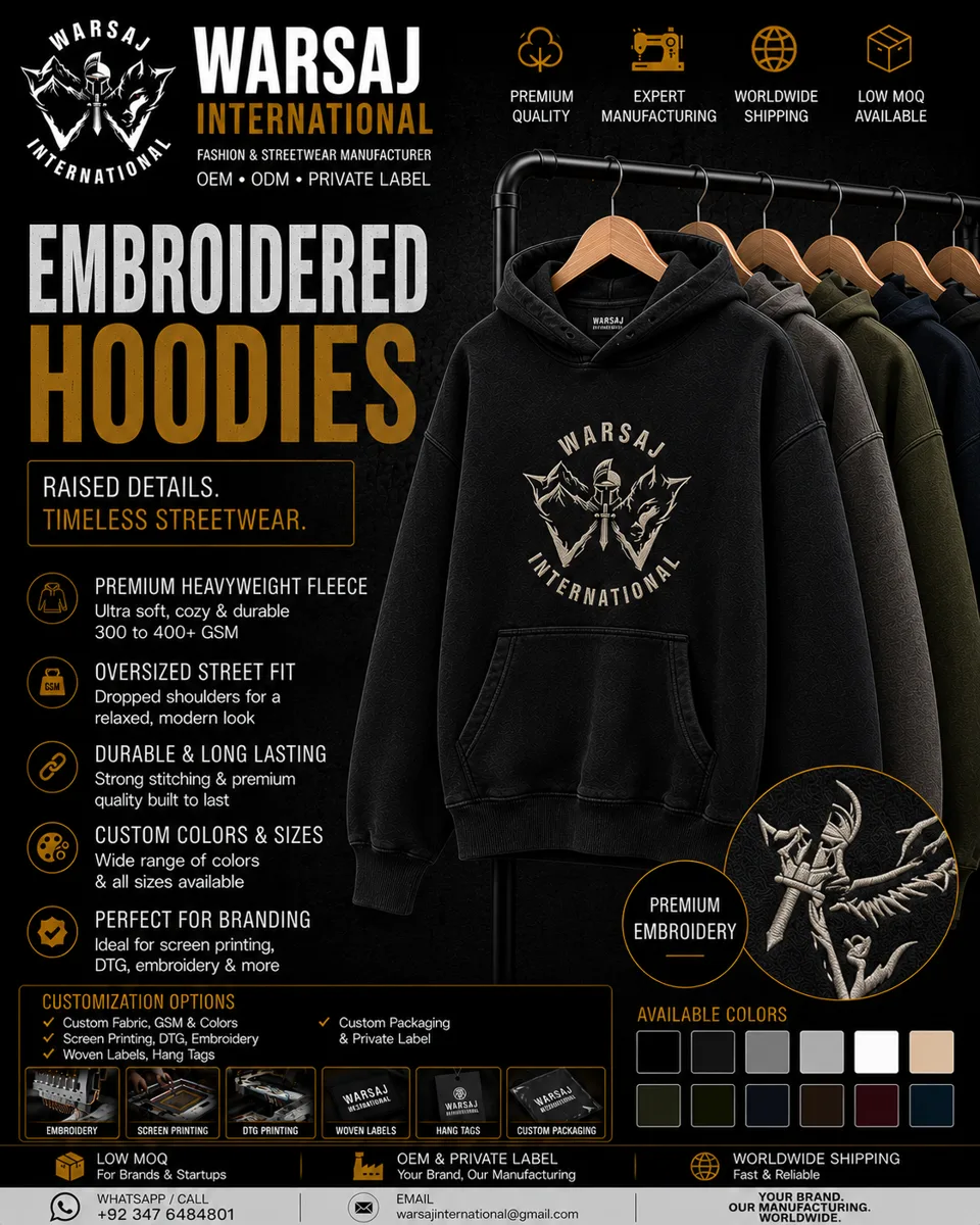 Embroidered Hoodies