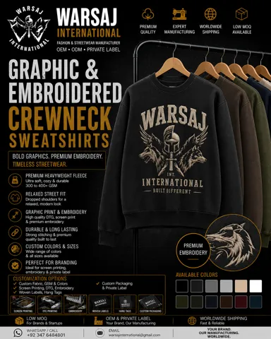Graphic And Embroidered
