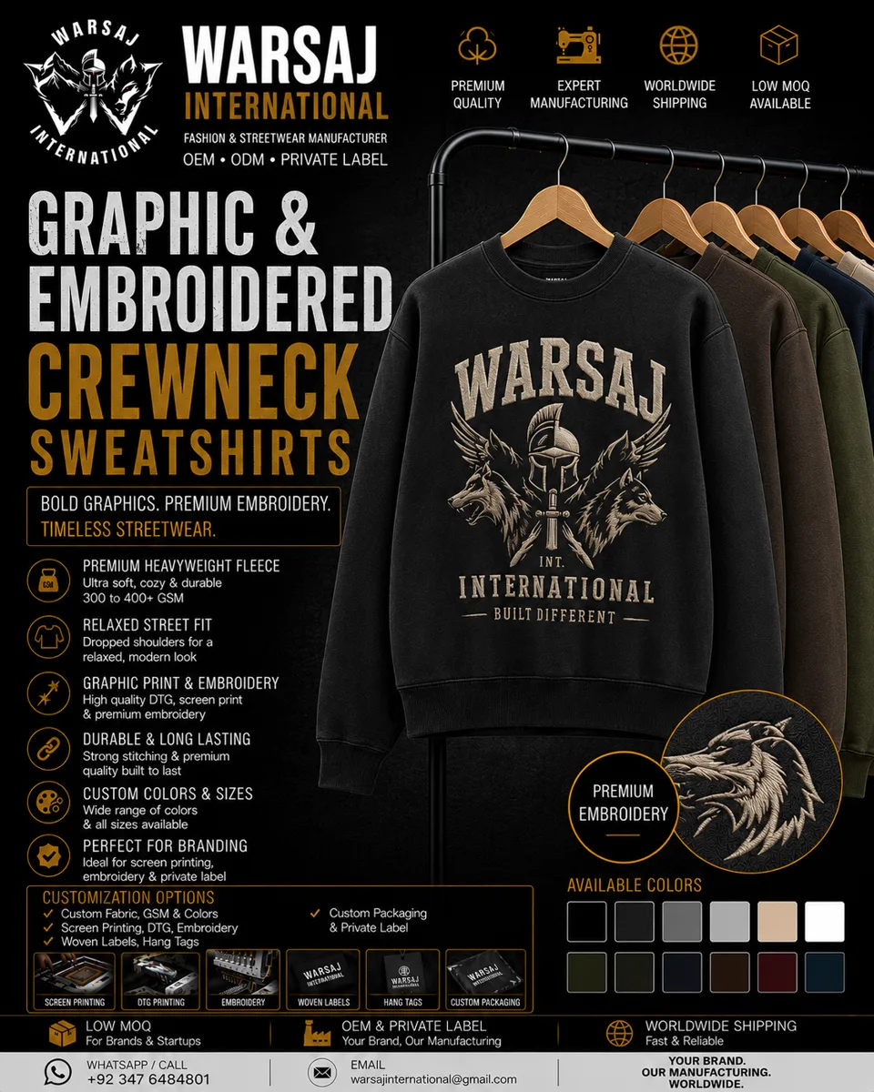 Graphic And Embroidered