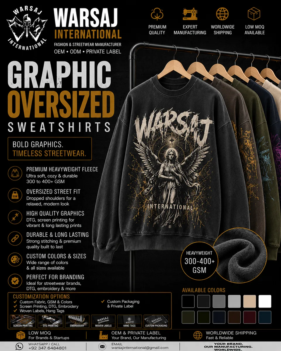 Graphic Oversized Sweatshirts