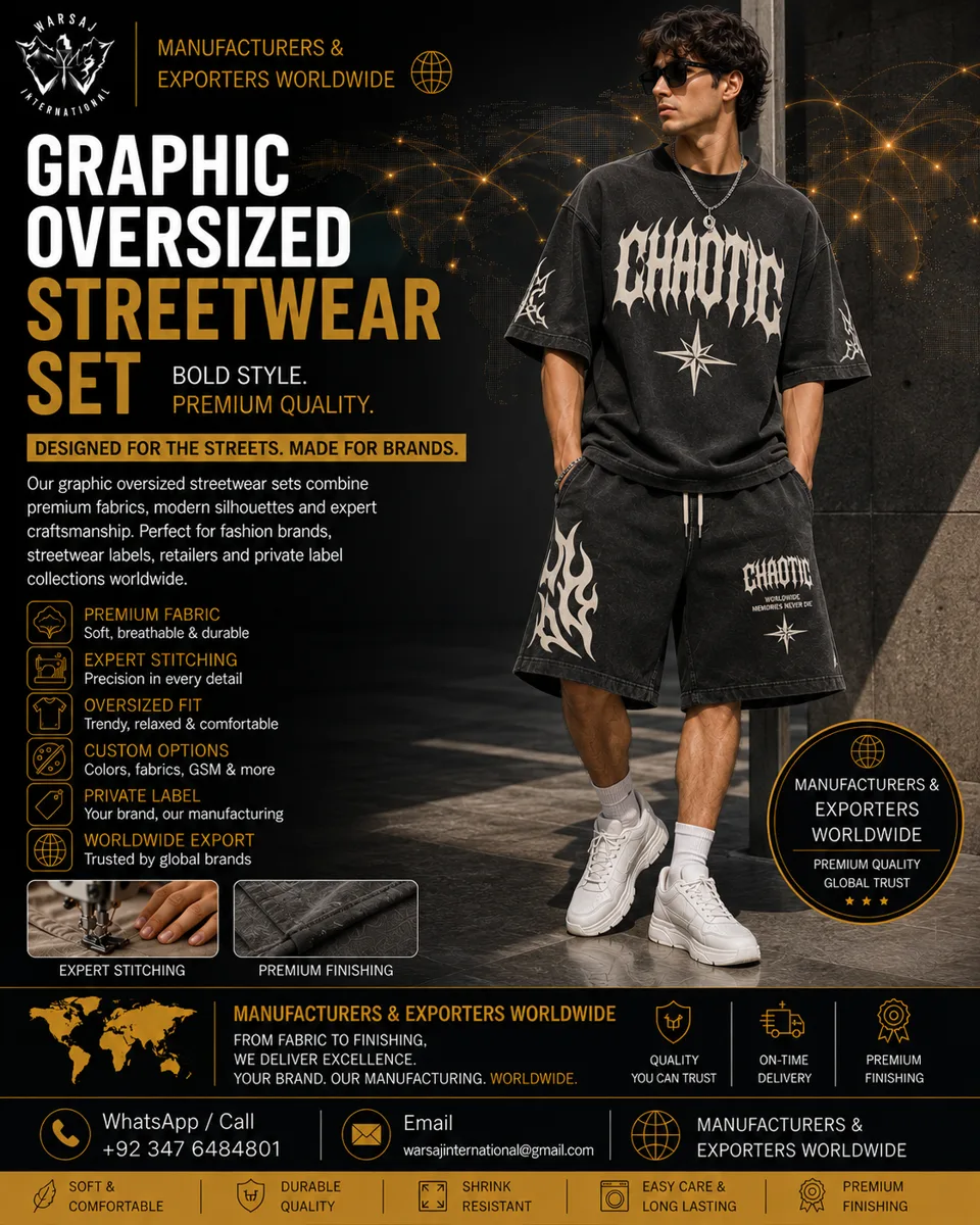 Streetwear Set Short