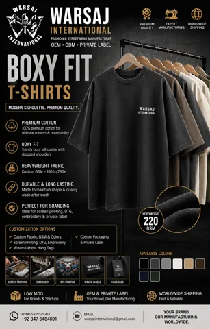 Boxy Fit T Shirts