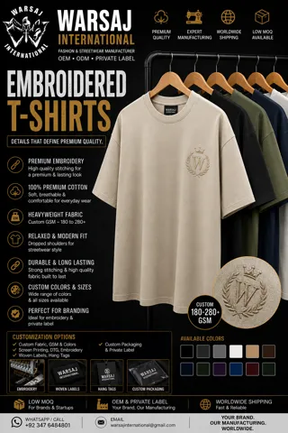 Embroidered T Shirts