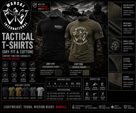 Tactical T-Shirts (Dry Fit & Cotton) (Style 2)